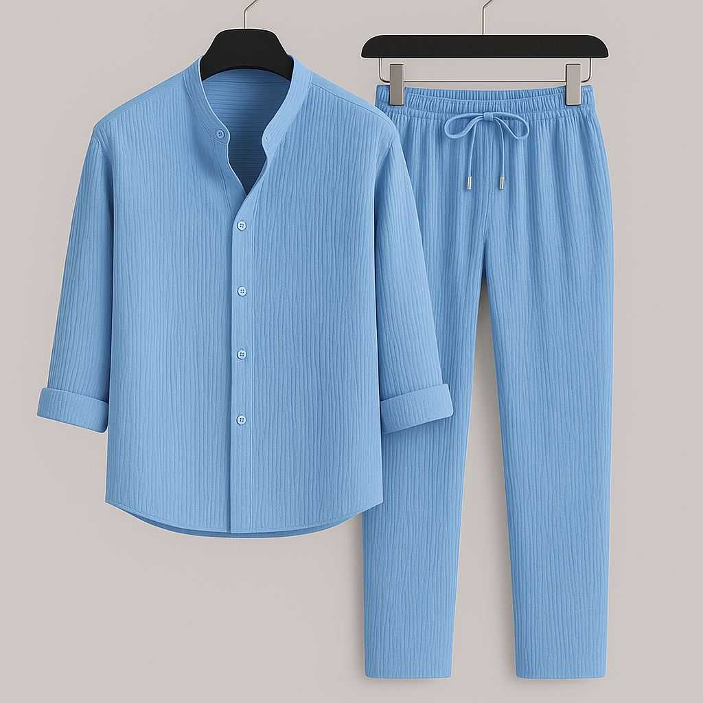 Conjunto de resort de lino Cavari