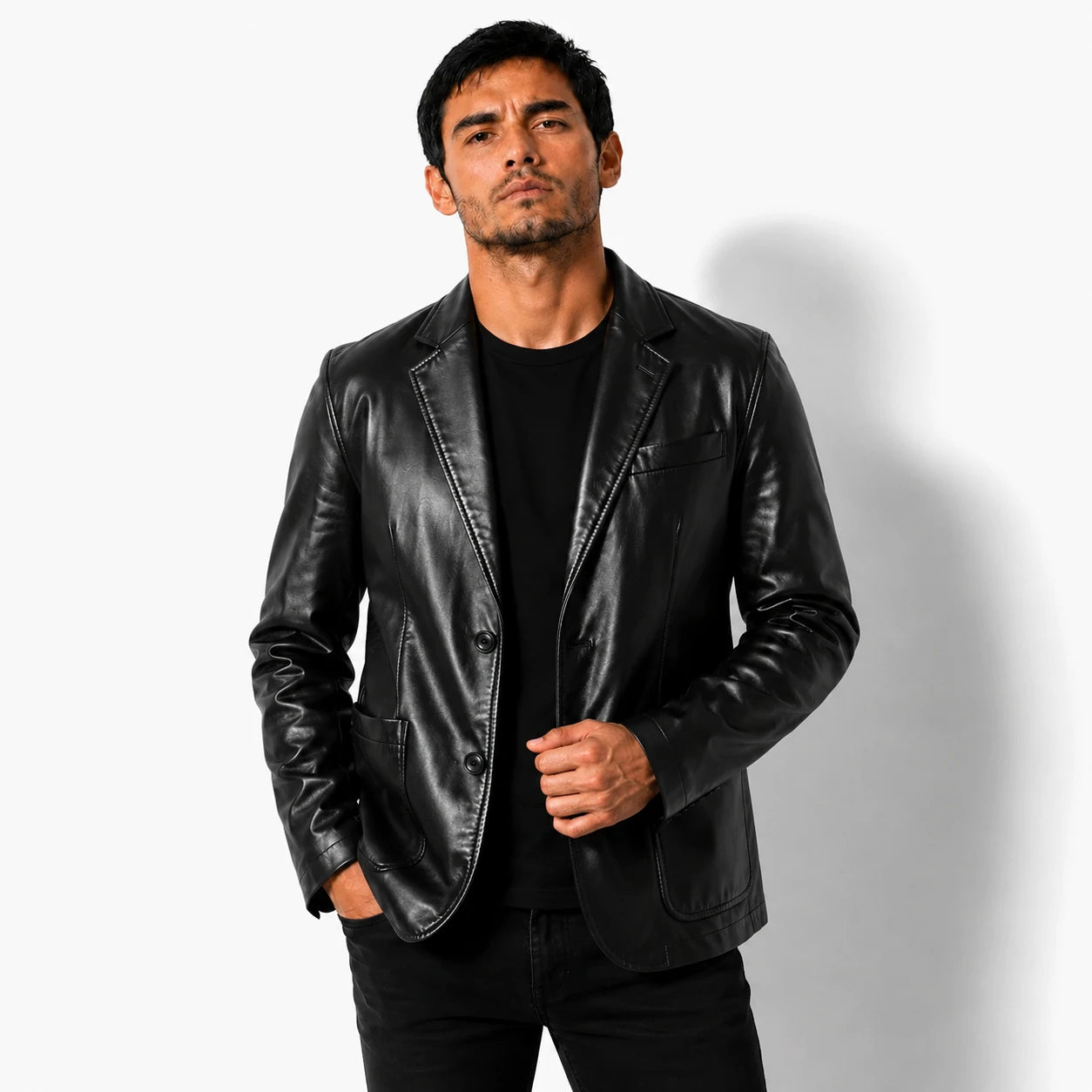 Chaqueta de cuero Premium