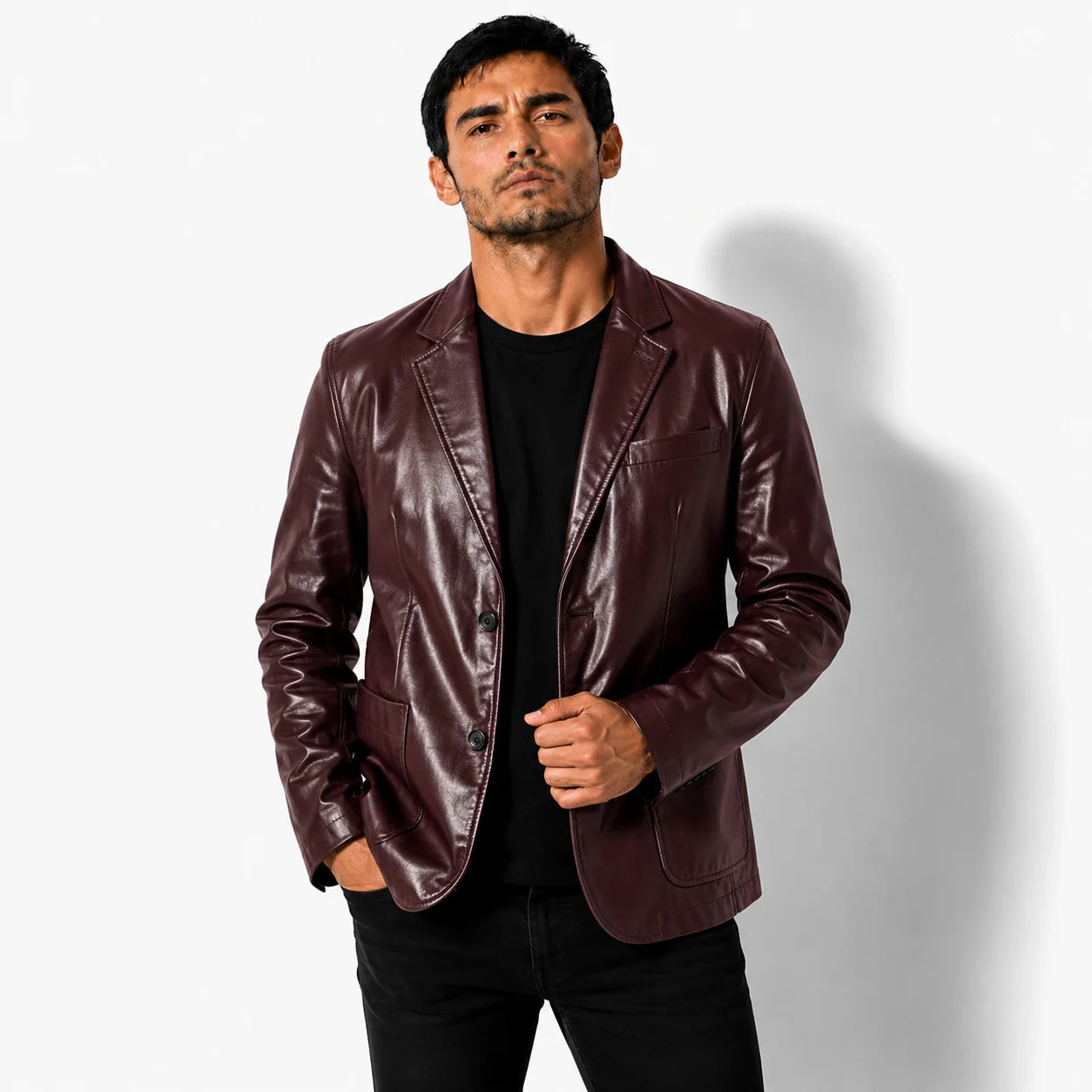 Chaqueta de cuero Premium