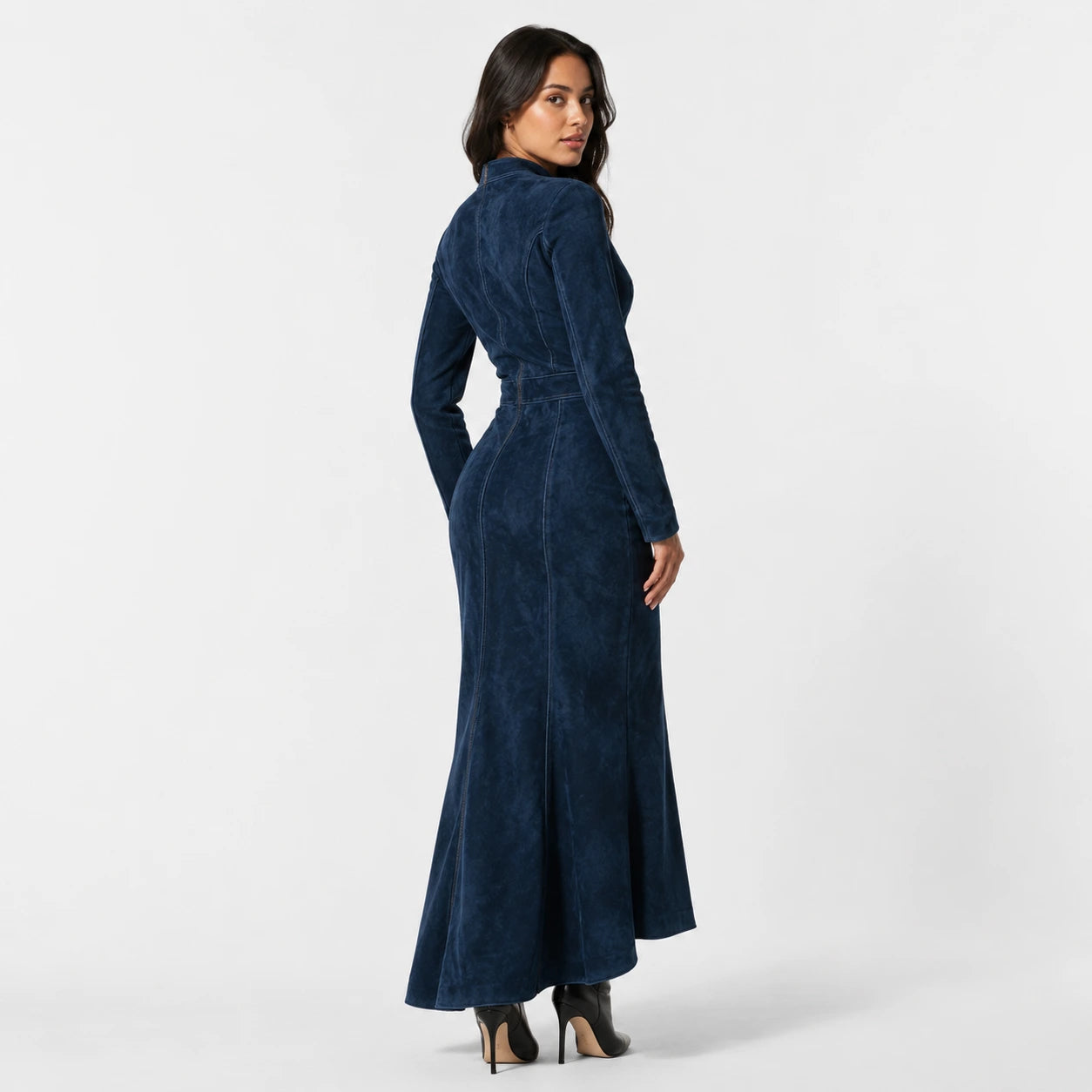 Vestido Largo Denim Estilo Western Chic
