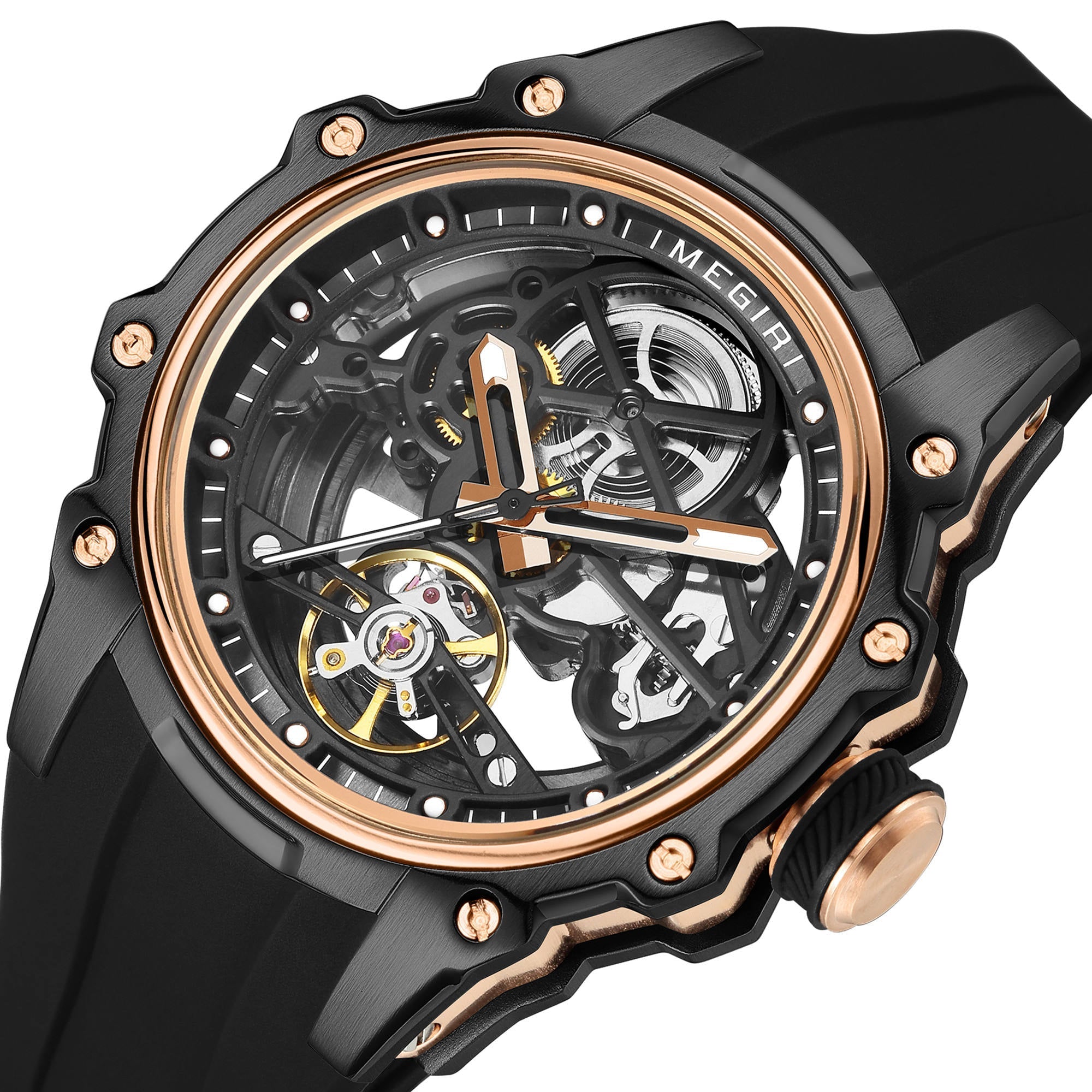Reloj Mecánico Automático de Lujo para Hombre con Caja de Acero Inoxidable