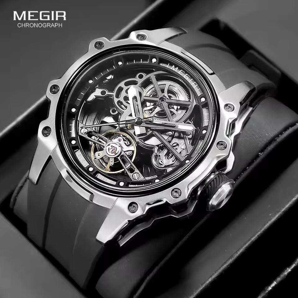 Reloj Mecánico Automático de Lujo para Hombre con Caja de Acero Inoxidable