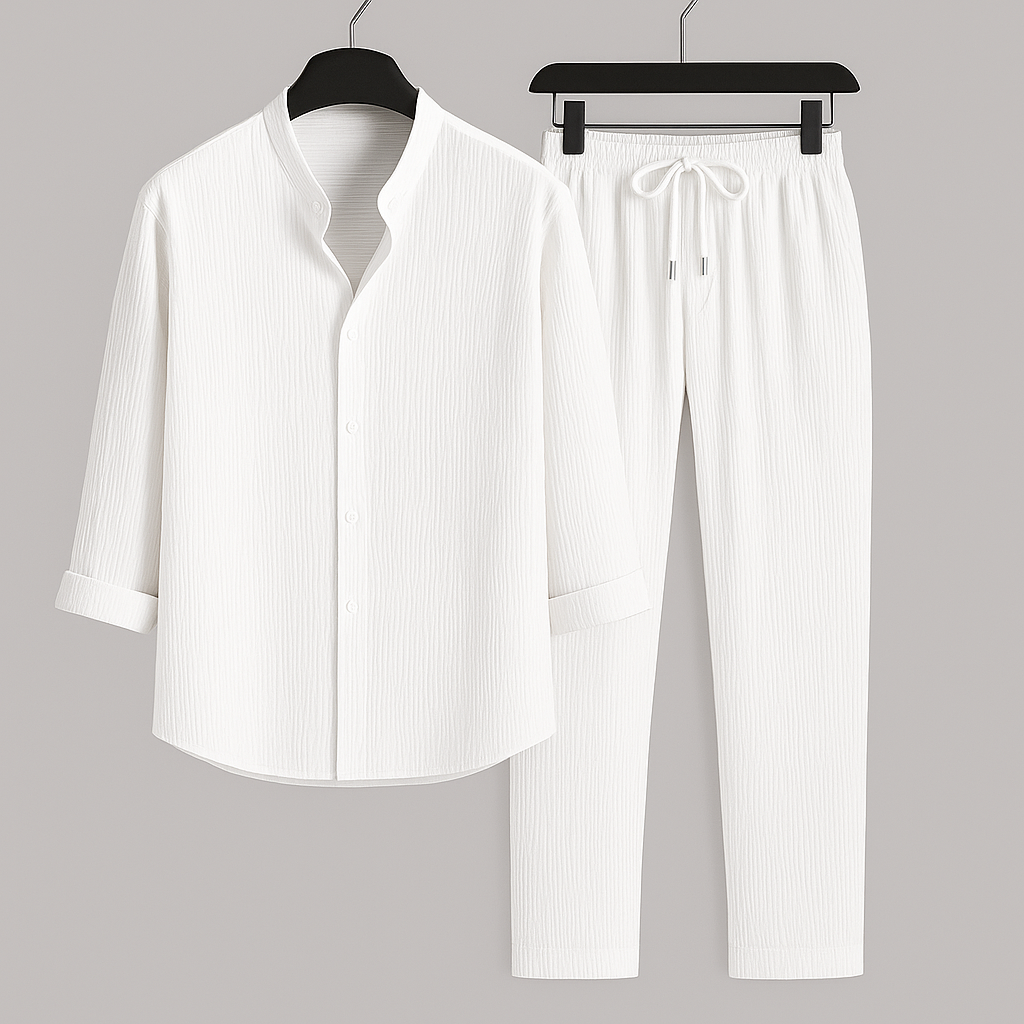 Conjunto de resort de lino Cavari