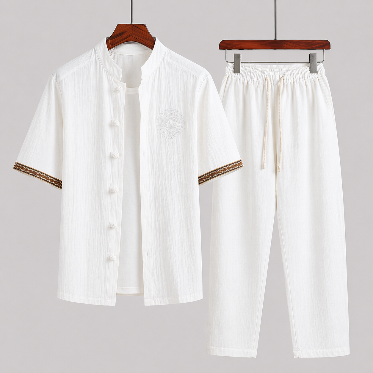 Rivor Conjunto de lino holgado – Comodidad sin esfuerzo, estilo aireado