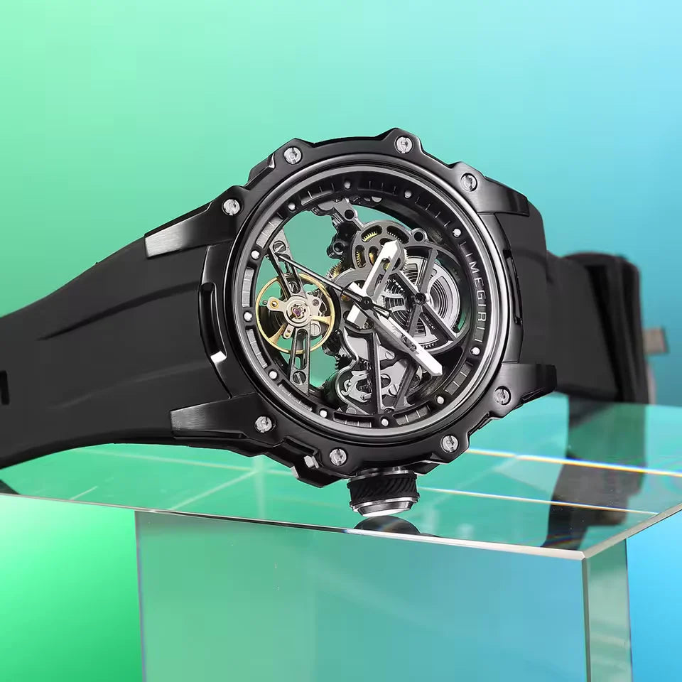 Reloj Mecánico Automático de Lujo para Hombre con Caja de Acero Inoxidable