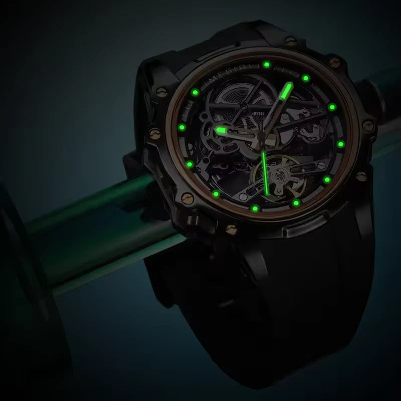 Reloj Mecánico Automático de Lujo para Hombre con Caja de Acero Inoxidable