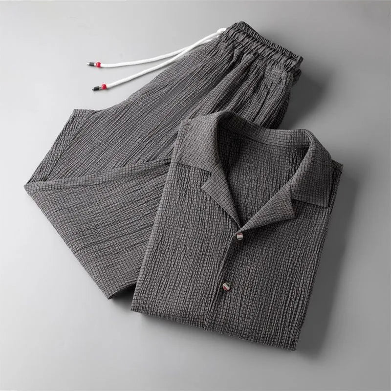 Conjunto de lino Oversize de Cavari Luxe — Transpirable, con ajuste relajado para un estilo diario