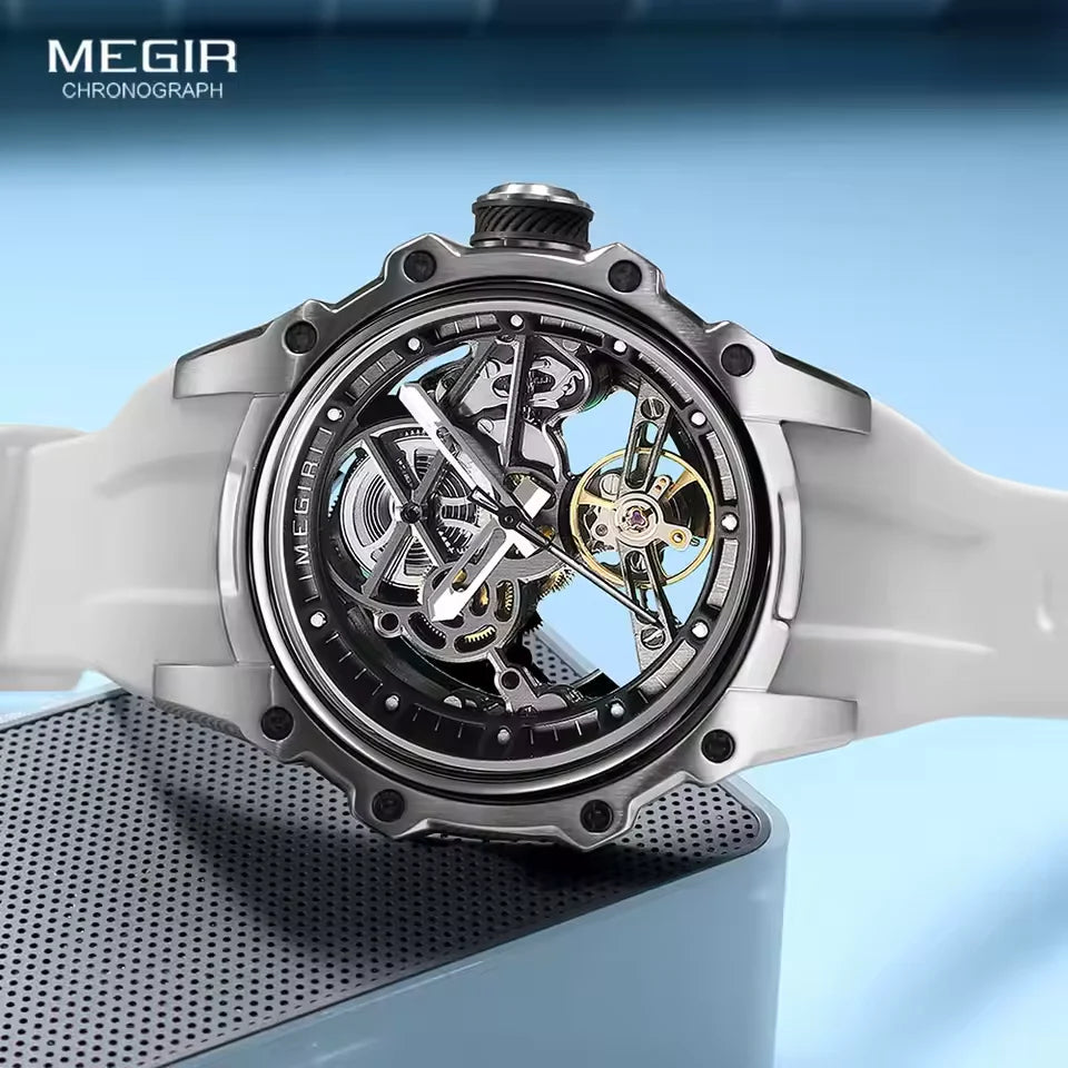 Reloj Mecánico Automático de Lujo para Hombre con Caja de Acero Inoxidable