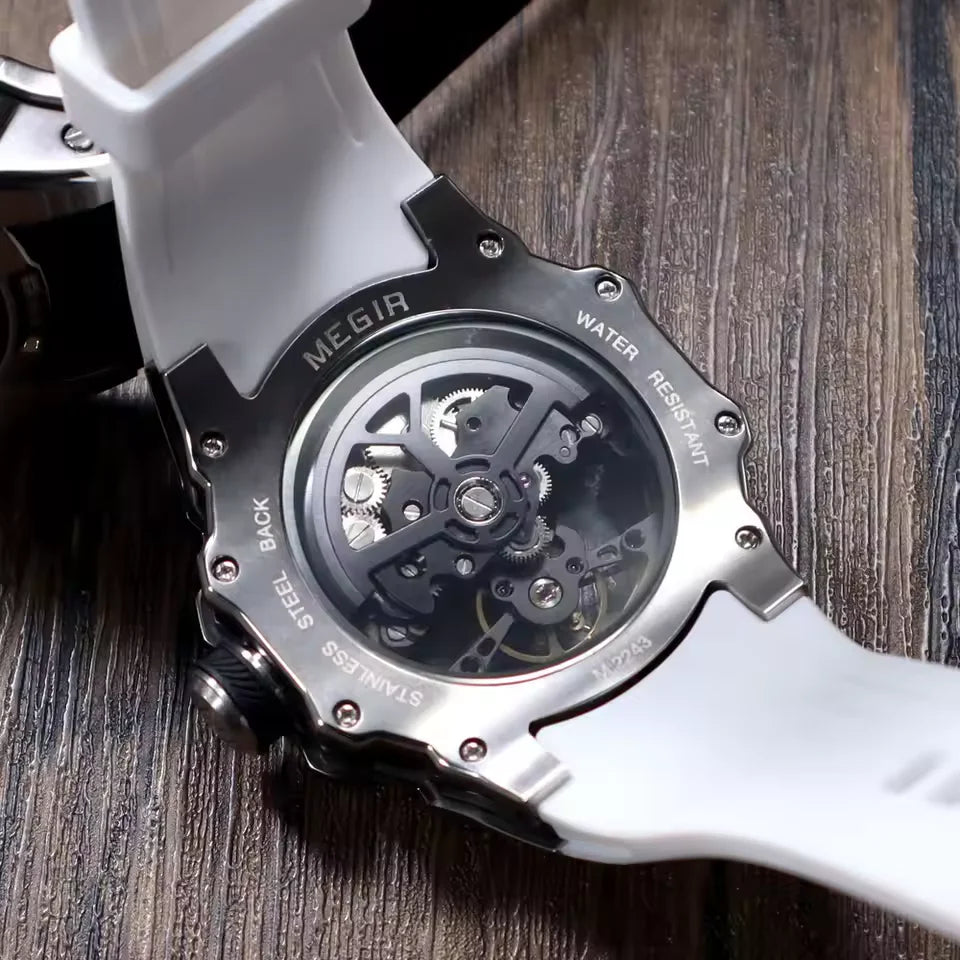 Reloj Mecánico Automático de Lujo para Hombre con Caja de Acero Inoxidable