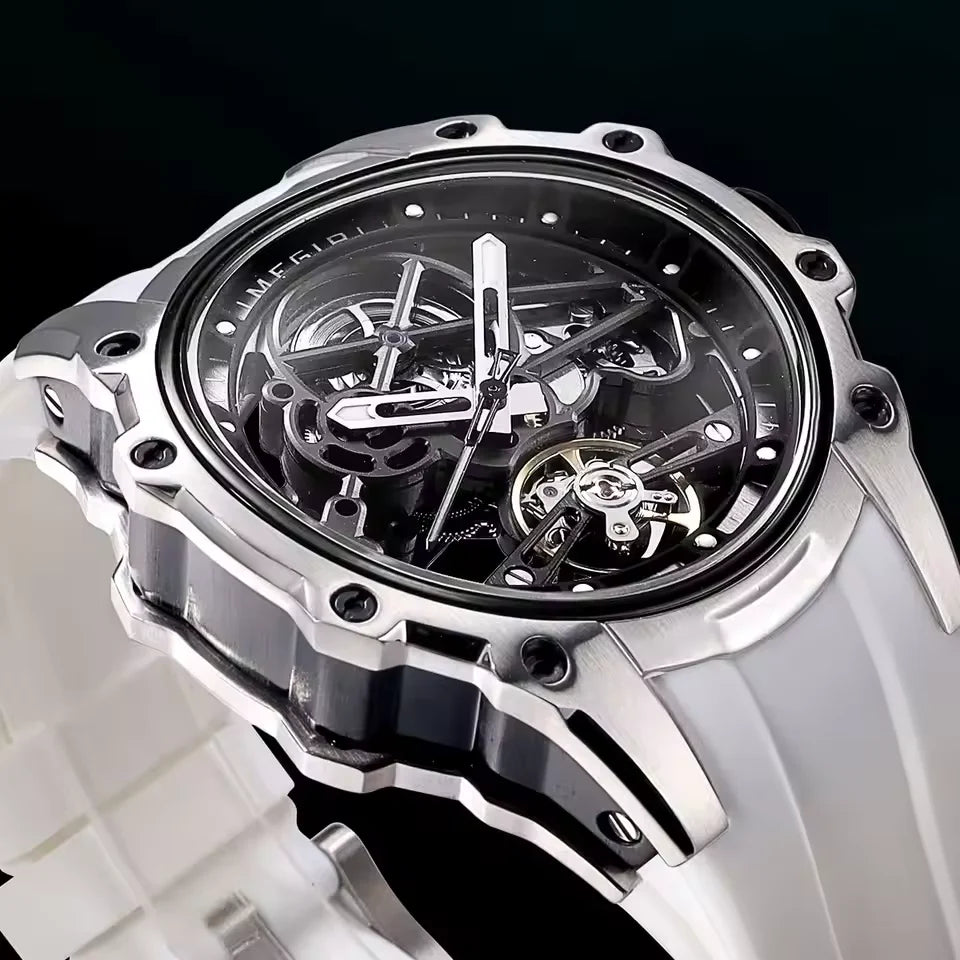 Reloj Mecánico Automático de Lujo para Hombre con Caja de Acero Inoxidable
