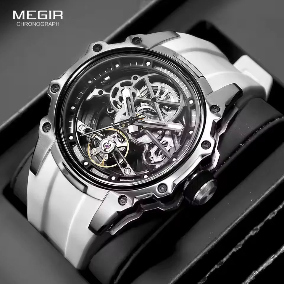 Reloj Mecánico Automático de Lujo para Hombre con Caja de Acero Inoxidable