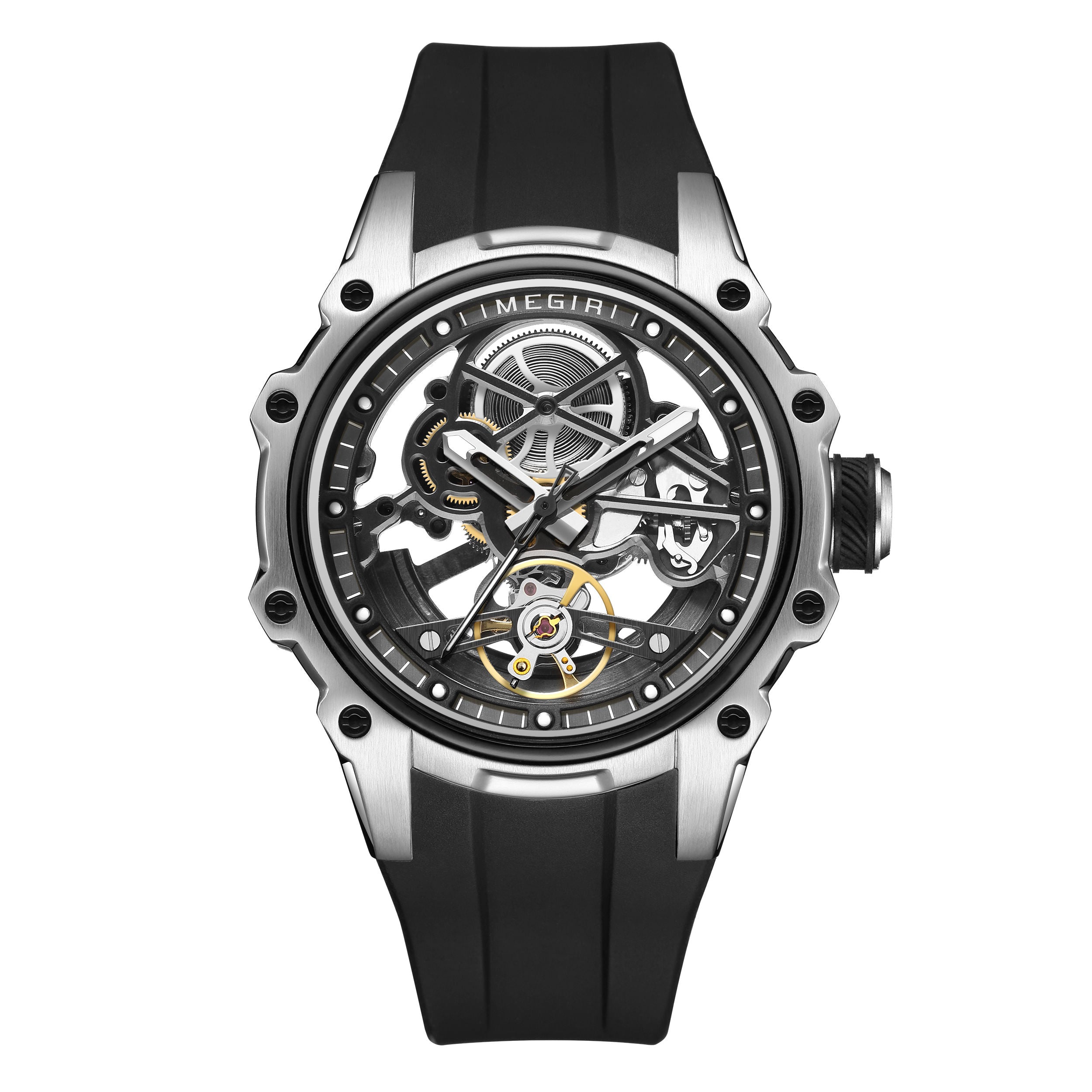 Reloj Mecánico Automático de Lujo para Hombre con Caja de Acero Inoxidable