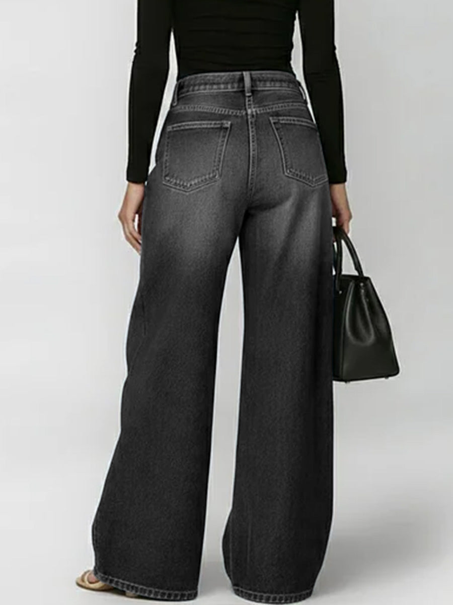 Jeans Tiro Alto Elevado