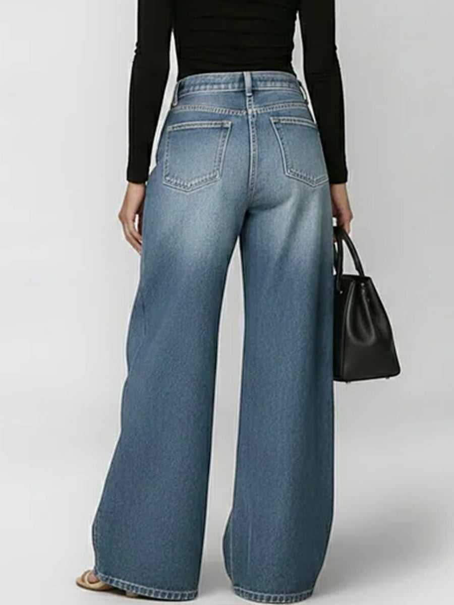 Jeans Tiro Alto Elevado
