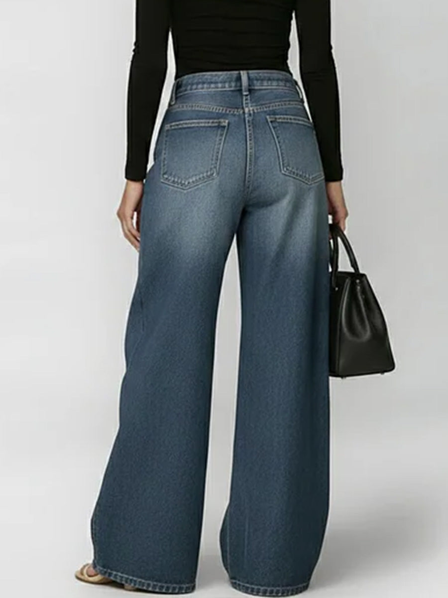 Jeans Tiro Alto Elevado
