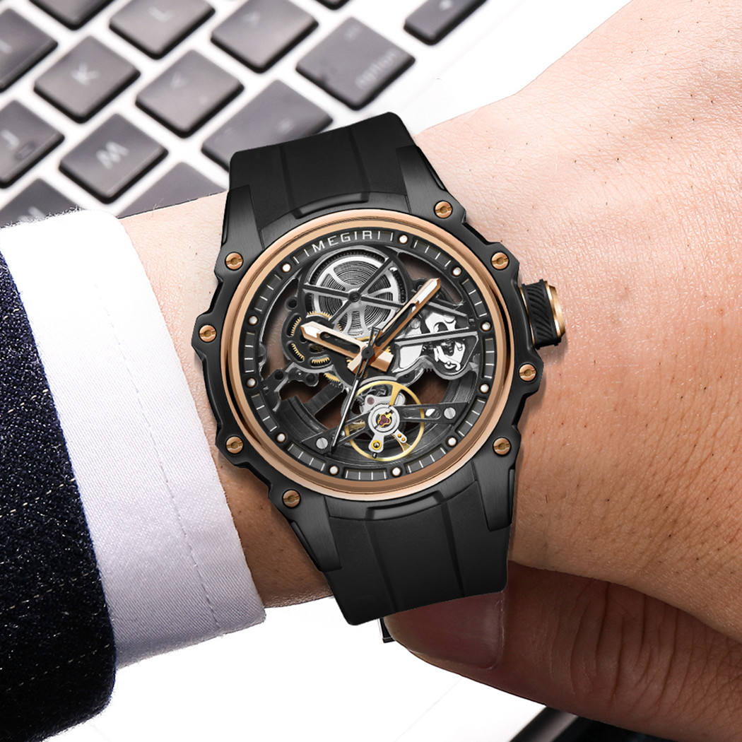 Reloj Mecánico Automático de Lujo para Hombre con Caja de Acero Inoxidable